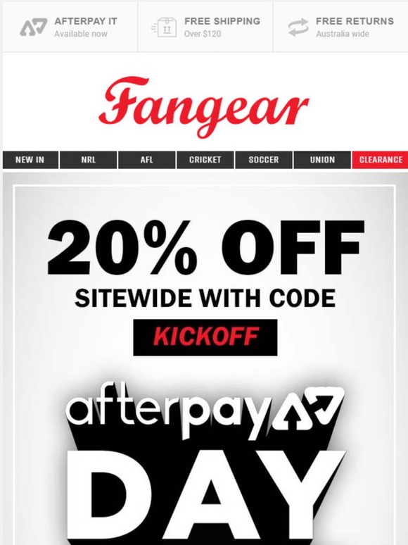 20% Off Sitewide | Ends Tomorrow