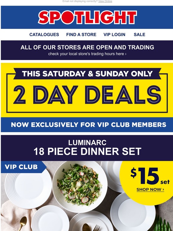 dinner sets spotlight