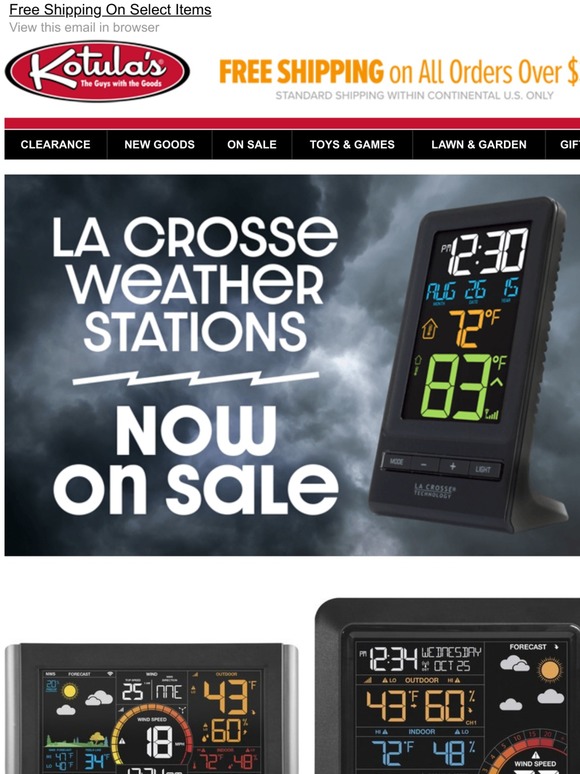 Lacrosse Weather Stations On Sale Now