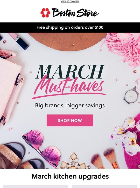 March Must-haves