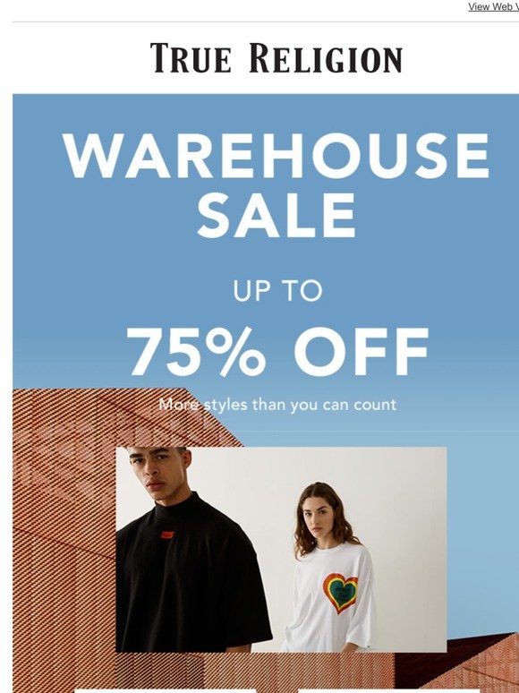 True Religion: True Warehouse Sale 