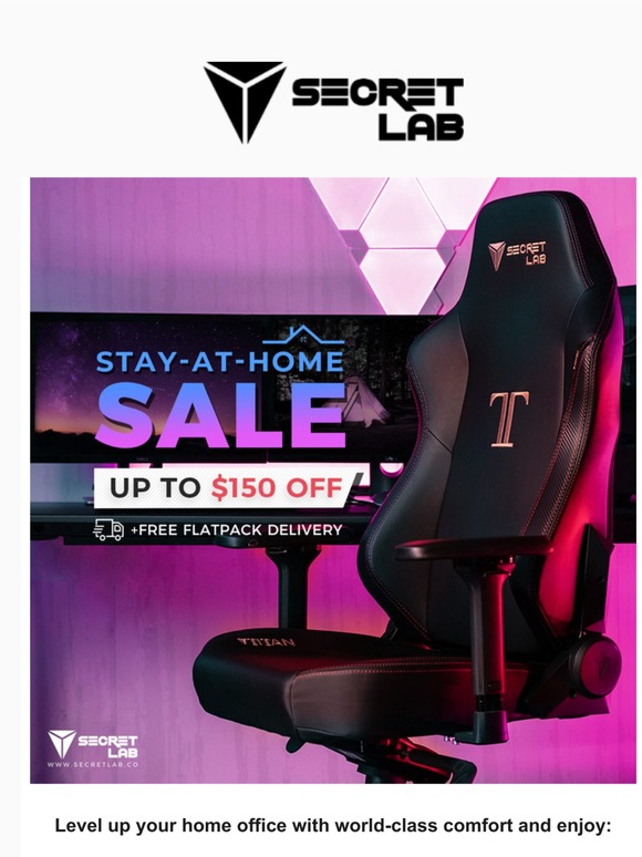 secret lab stay at home sale