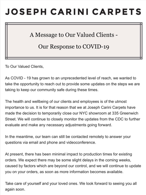 COVID-19 Update
