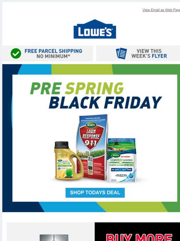 Lowes Open to reveal today’s deal 📲 Milled