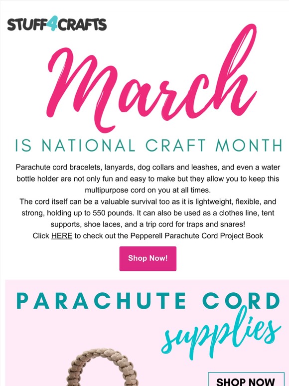 Parachute Cord Crafts! 😍