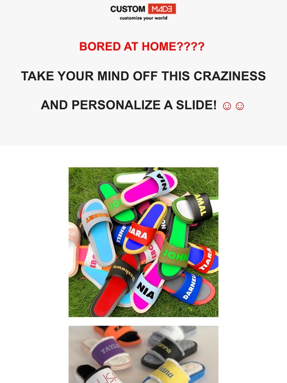 BORED AT HOME? PERSONALIZE A SLIDE ☺️