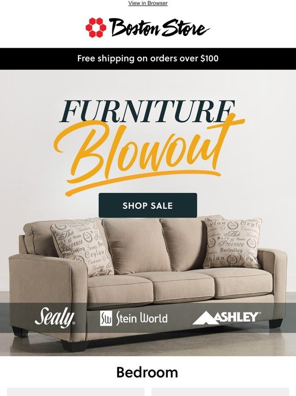 Furniture Blowout Sale!