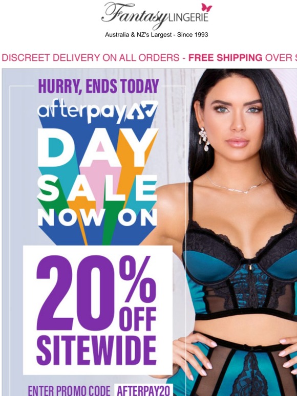 ⚡ Ends TODAY! 20% OFF Afterpay Sale | FREE Shipping...