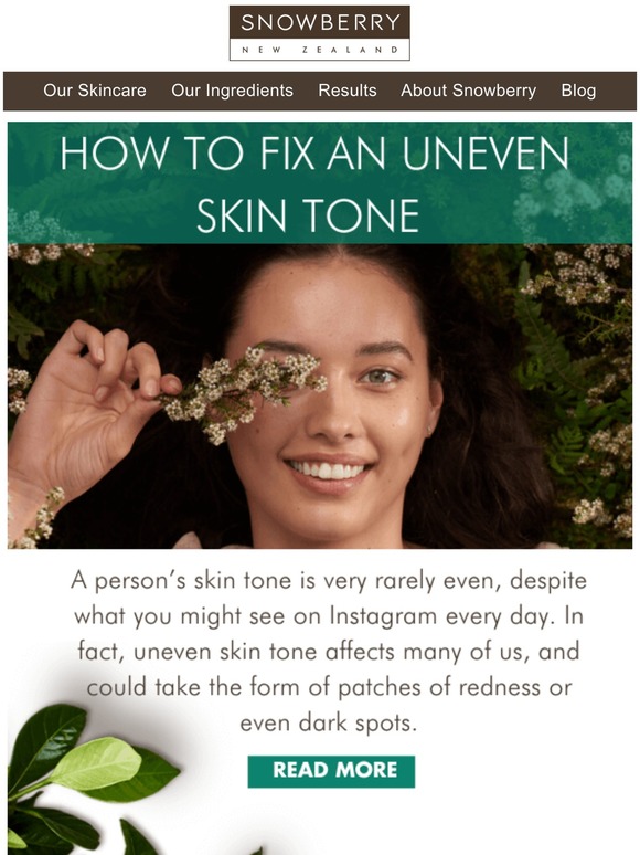 How to get rid of an uneven skin tone segment