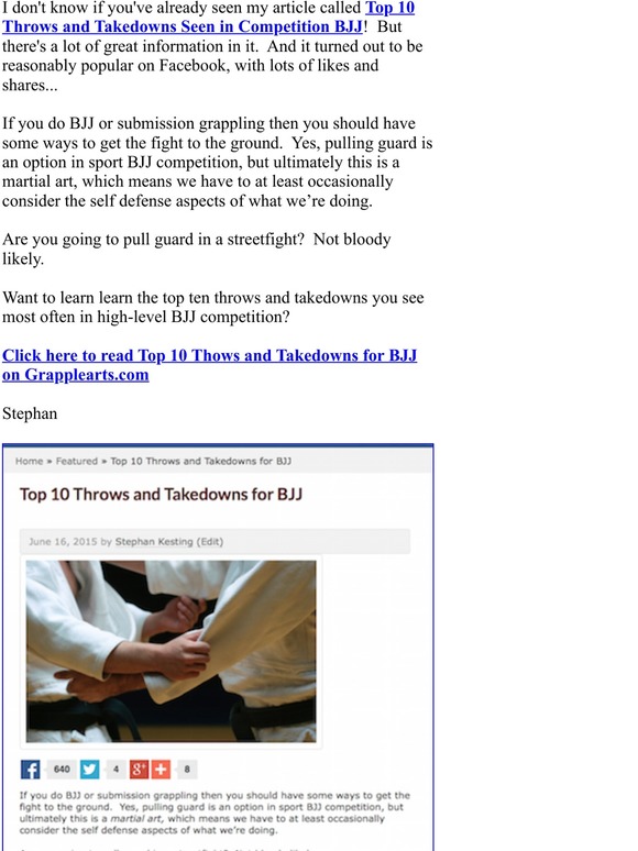 How To Defeat The Bigger, Stronger Opponent 10 Top Takedowns for