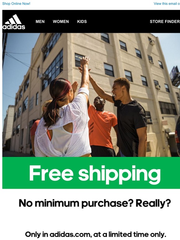 free delivery adidas