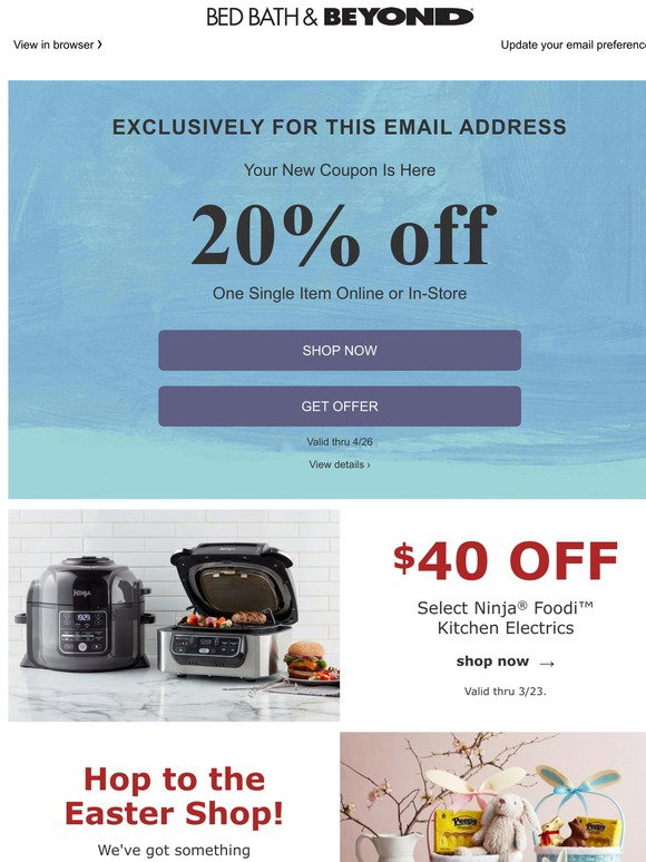 bed bath beyond coupon exclusions