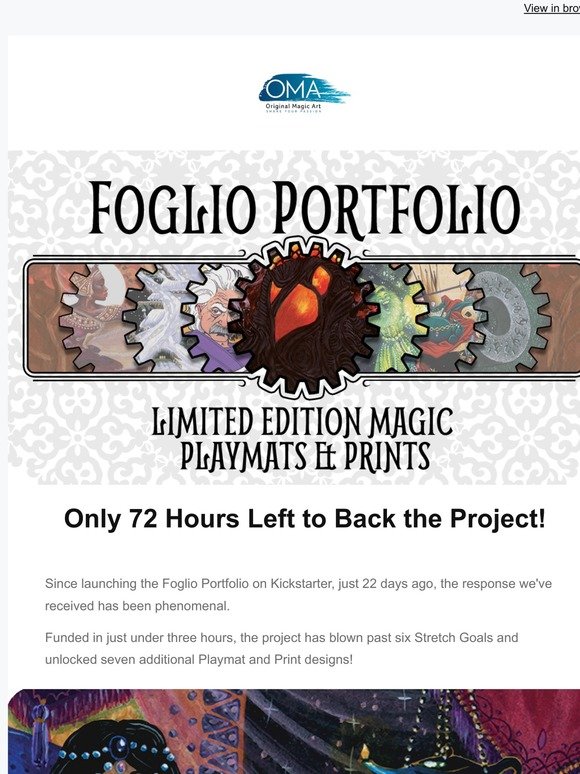 Original Magic Art: New Project Just Launched - Limited Edition