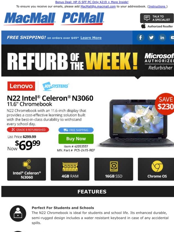 Is This What You're Looking For? Lenovo Chromebook Just $69