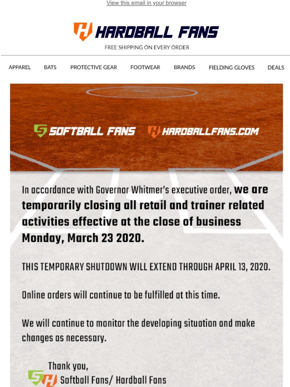 Hardball Fans Covid-19 Update