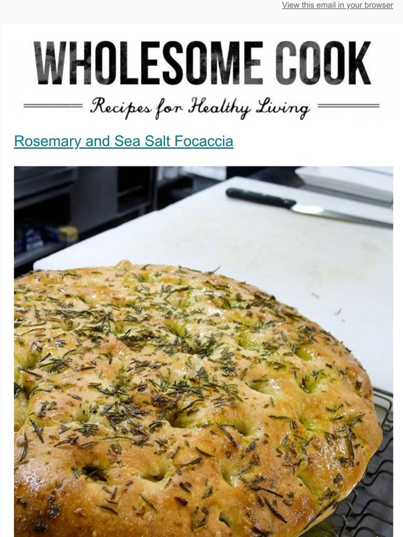 [New Post] Rosemary and Sea Salt Focaccia