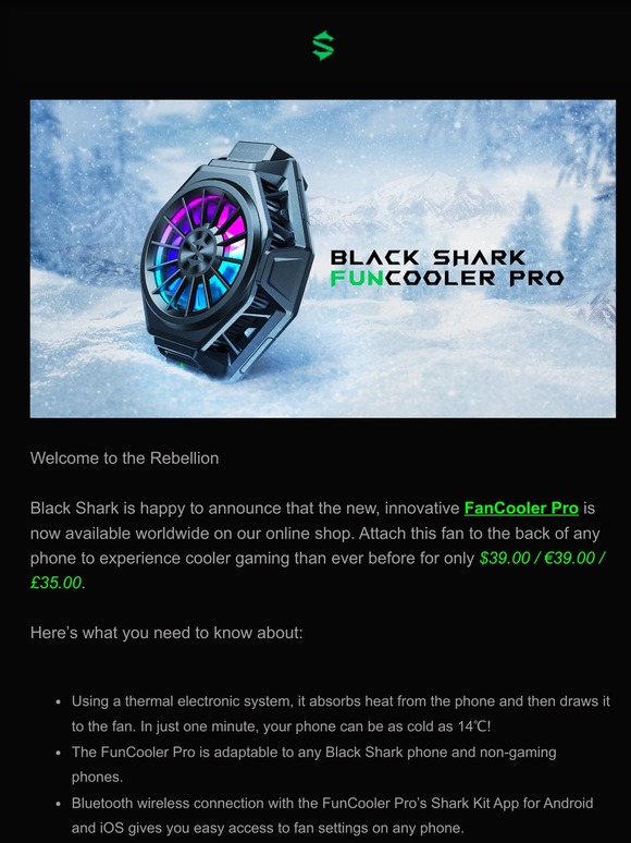 The Black Shark FunCooler Pro is now available!