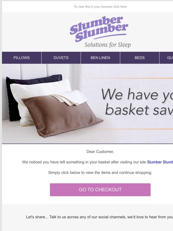 We have your basket saved