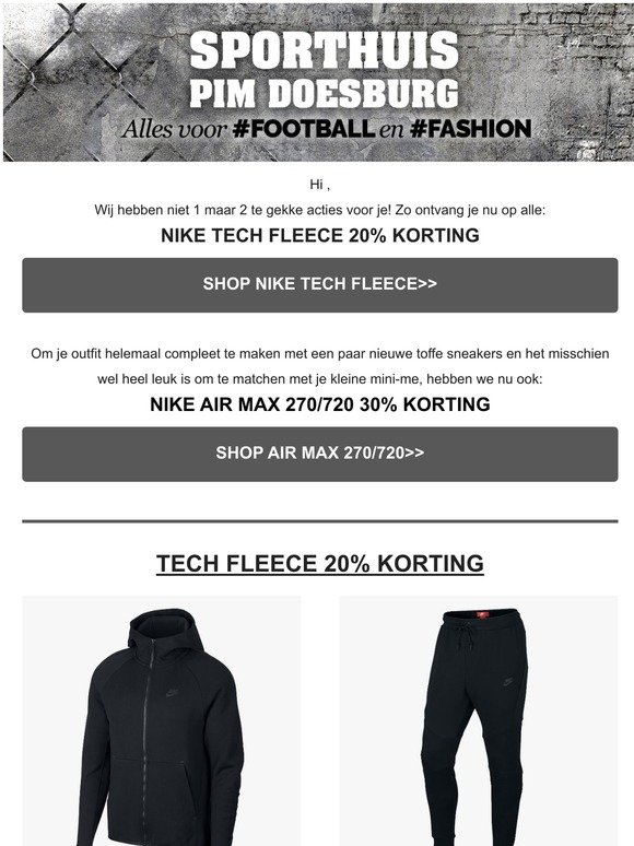Heb de nieuwe Nike Tech Fleece pakken al gezien? | Milled
