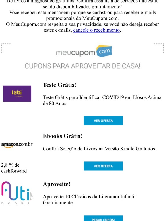 #FiqueEmCasa e Aproveite essa Seleção de serviços gratuitos que separamos para você!