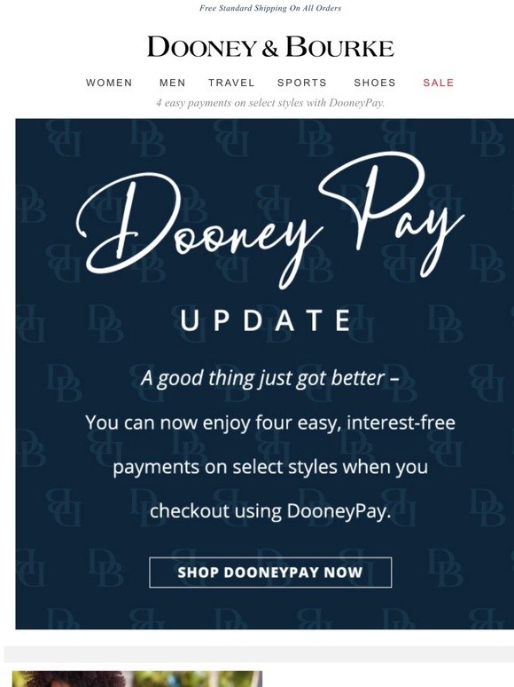 Dooney and Bourke: DooneyPay, now in four payments. | Milled