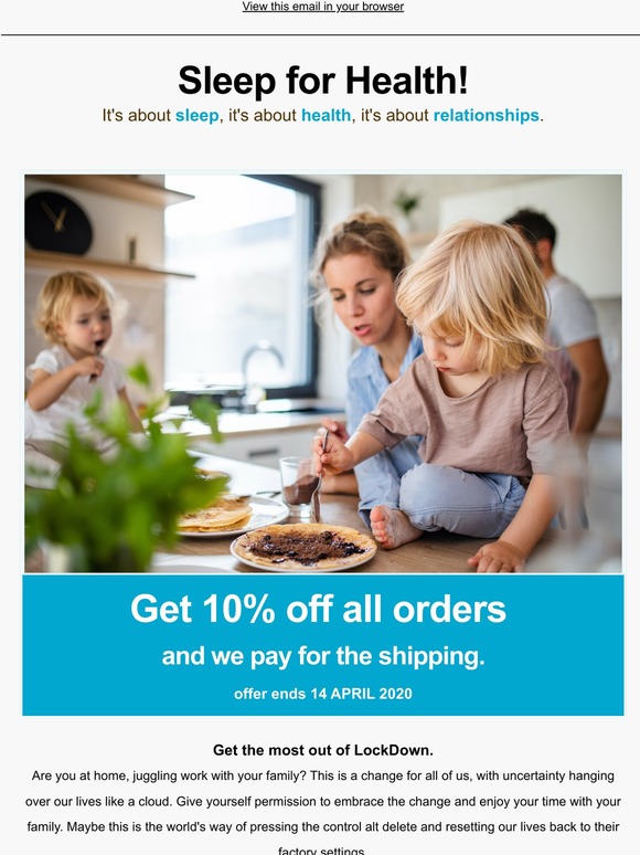Save on Sleep  😴  Free Shipping with 10% Off