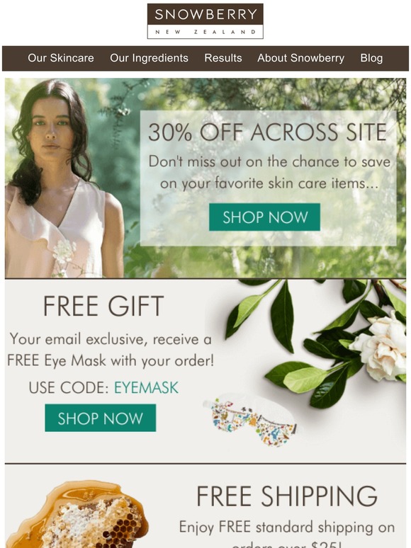 Don’t miss out! 30% off across site!