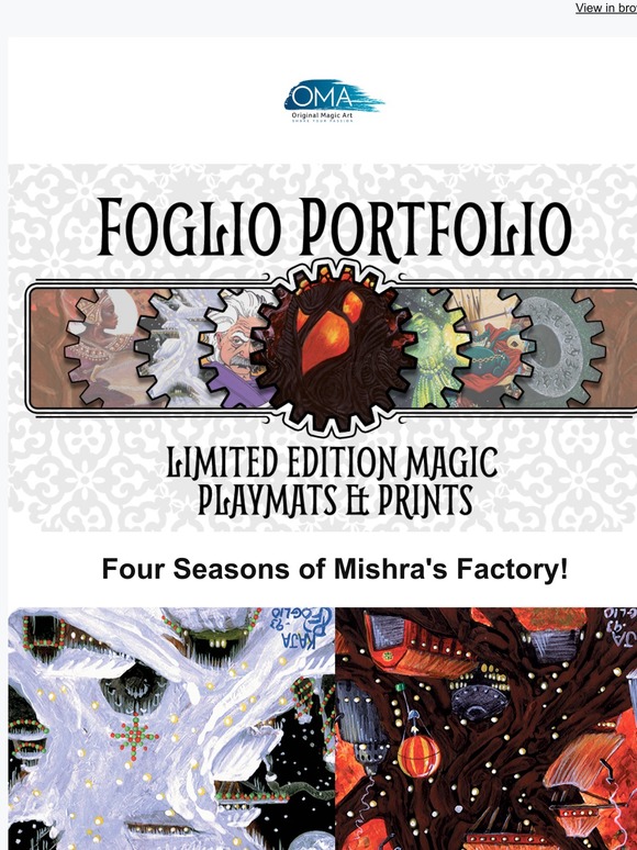 Original Magic Art All Four Seasons of Mishra�s Factory