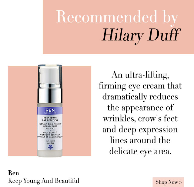 hilary duff skin care routine
