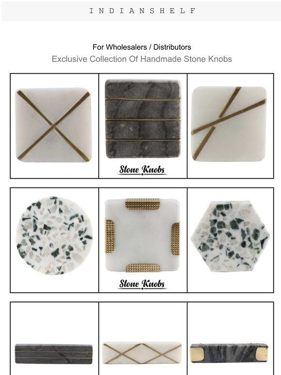 Exclusive Collection Of Handmade Stone Knobs