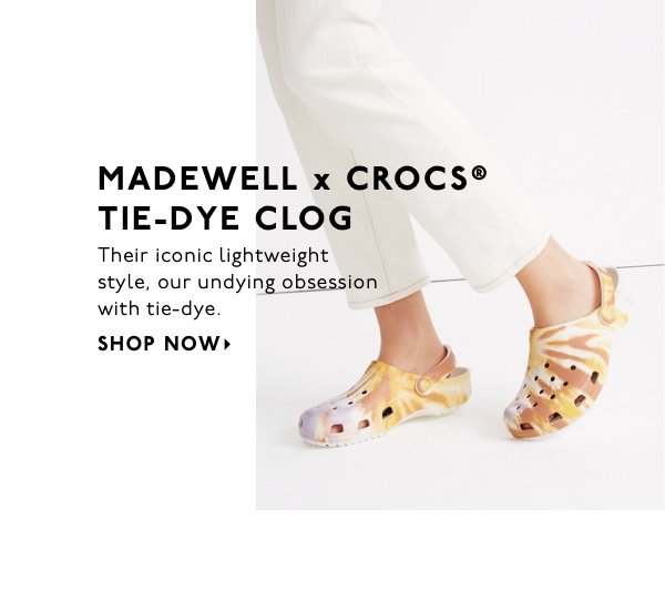madewell tie dye crocs
