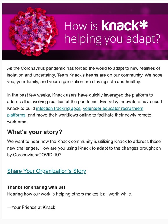 What's Your COVID-19 Story?