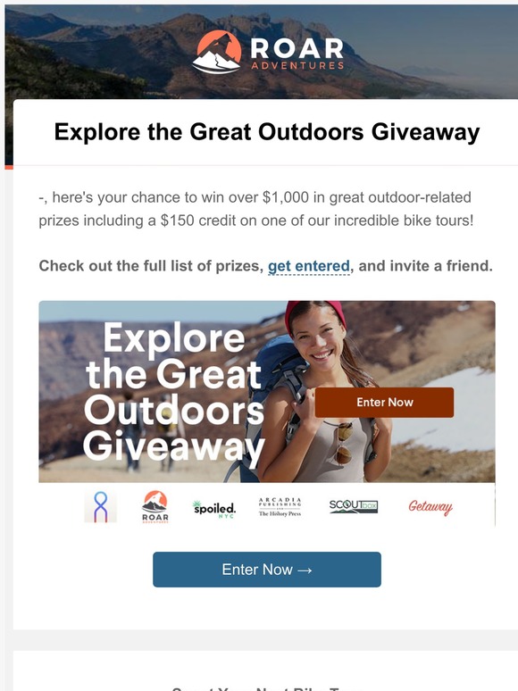 Explore the Great Outdoors Giveaway 🏆