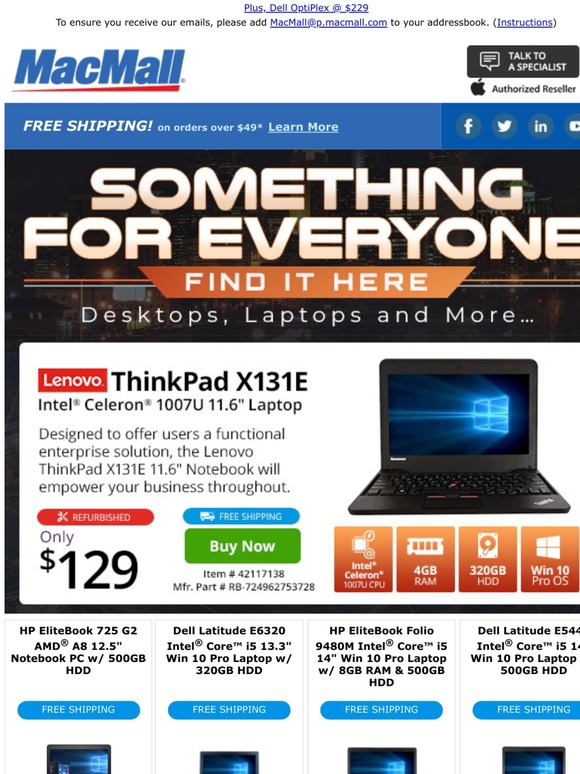 Hello Savings! Lenovo ThinkPad only $129