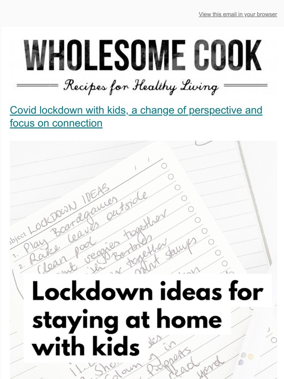 [New Post] Covid lockdown with kids, a change of perspective and focus on connection