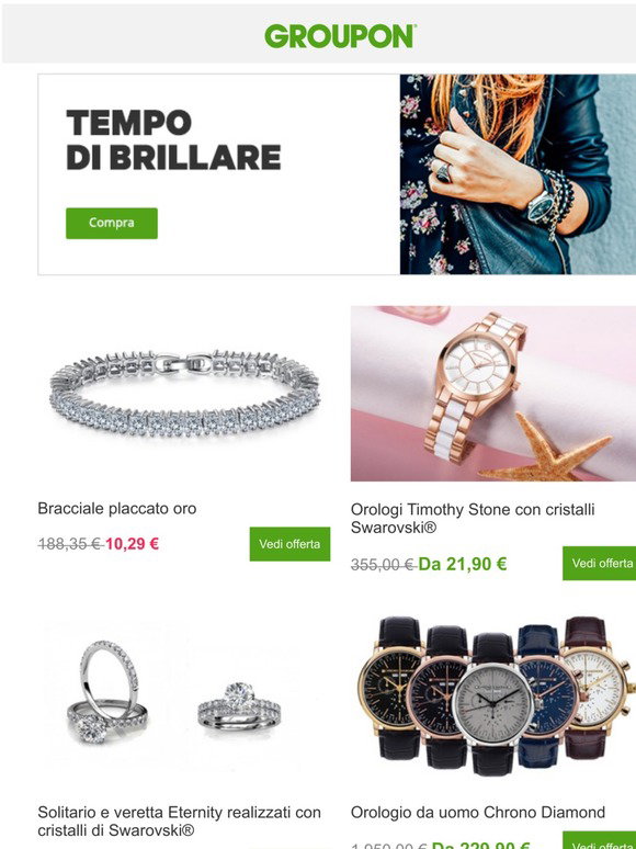 Groupon IT: Scopri le ultime novità in Gioelli e Orologi | Milled