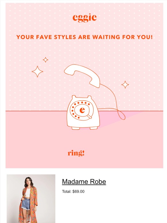 *Ring* *Ring* your cart is calling 📞