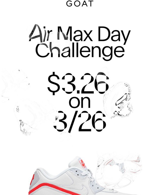 goat air max day challenge