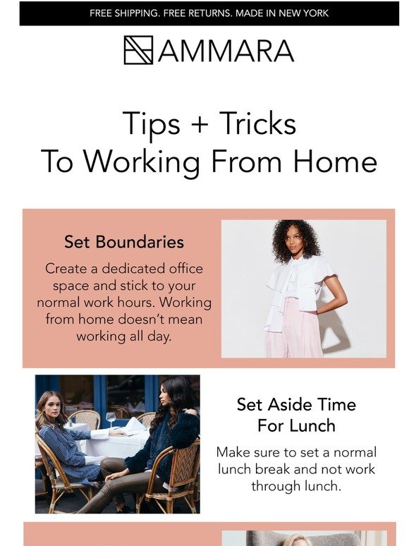 We Have Some Tips + Tricks To Making The Best Of Working From Home