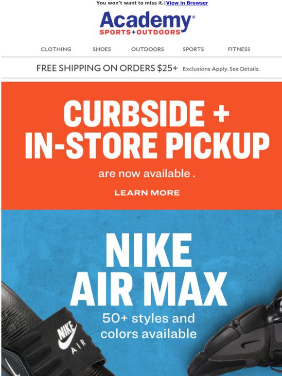 academy sports air max