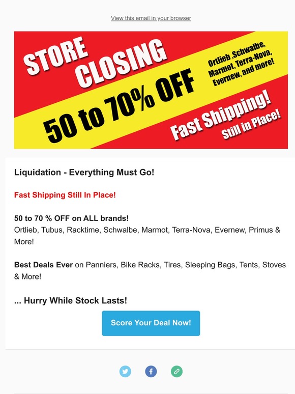 🚨 Store Closing - 50% to 70% OFF🚨