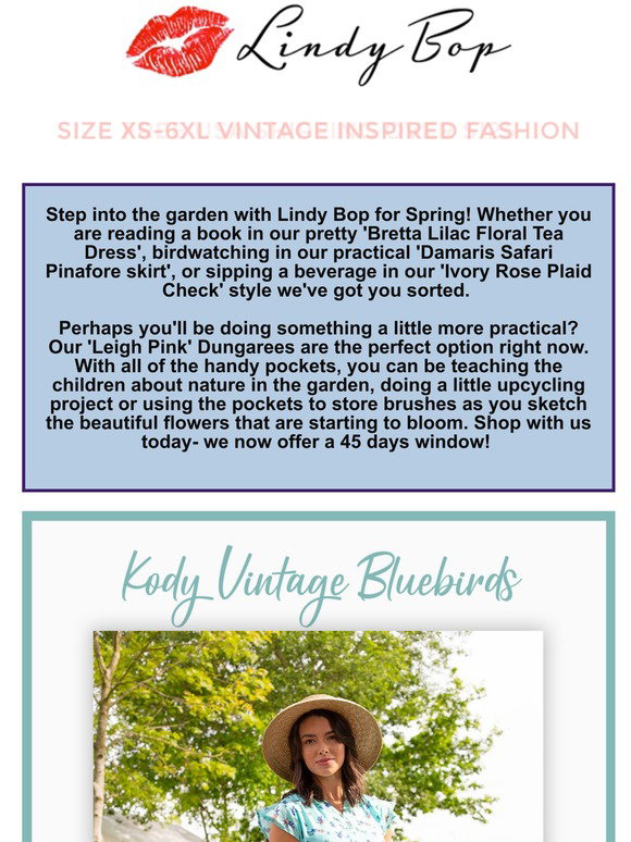 Kody Style - Vintage Bluebirds, Dressshop