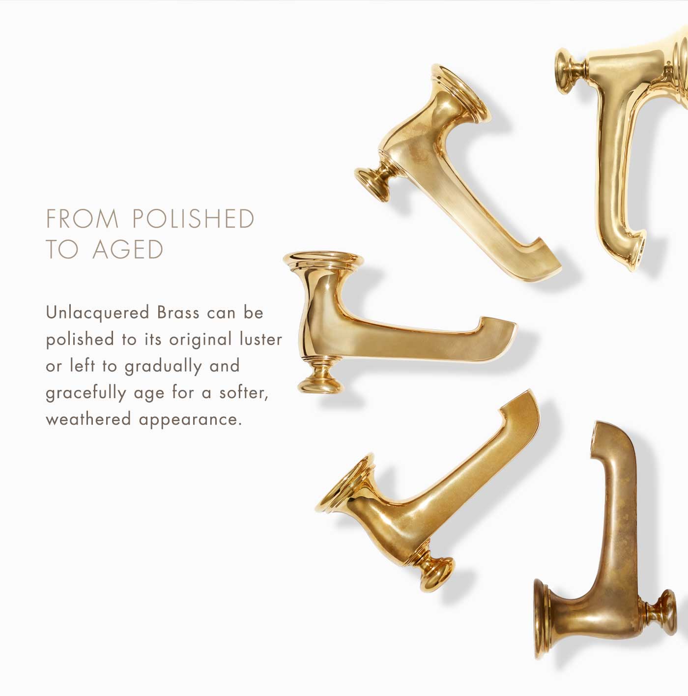 Kallista The Beauty of Unlacquered Brass Milled