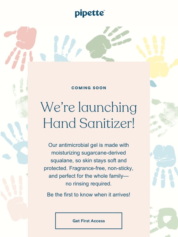 Pipette Coming Soon Pipette Hand Sanitizer Milled