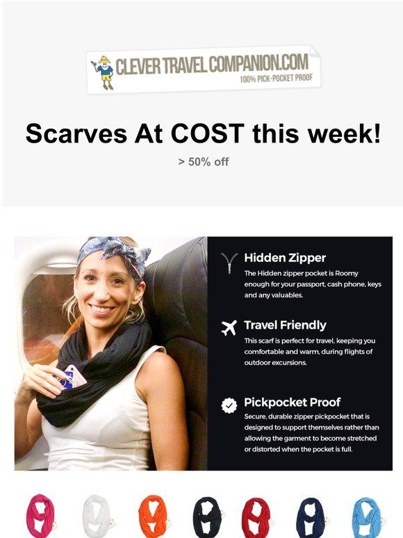 👾Scarves at cost (>50%): "wrap a clean scarf around your nose and mouth during the COVID-19 outbreak" - Live Science💉🔬👾