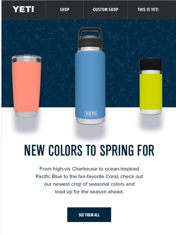 YETI New Colors to Spring For Milled