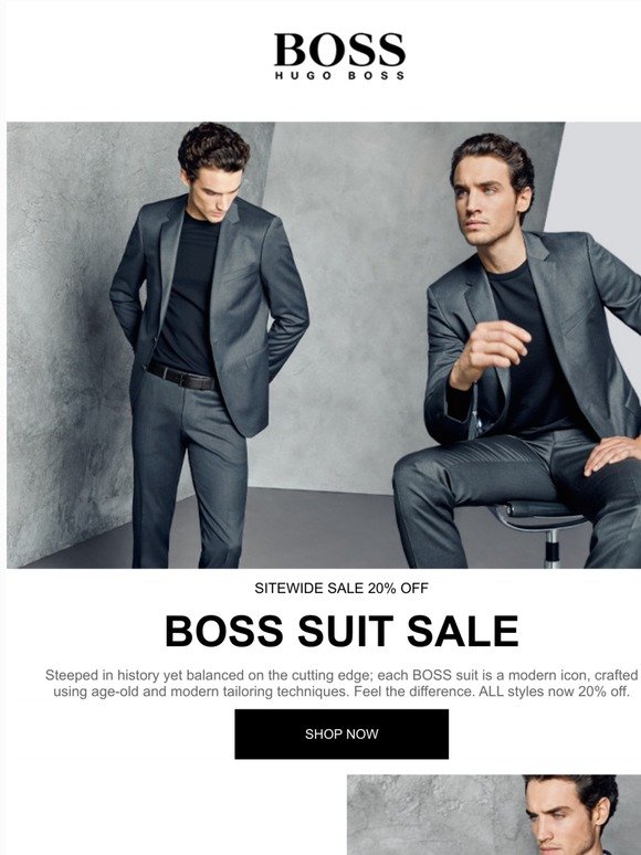 hugo boss suits sale