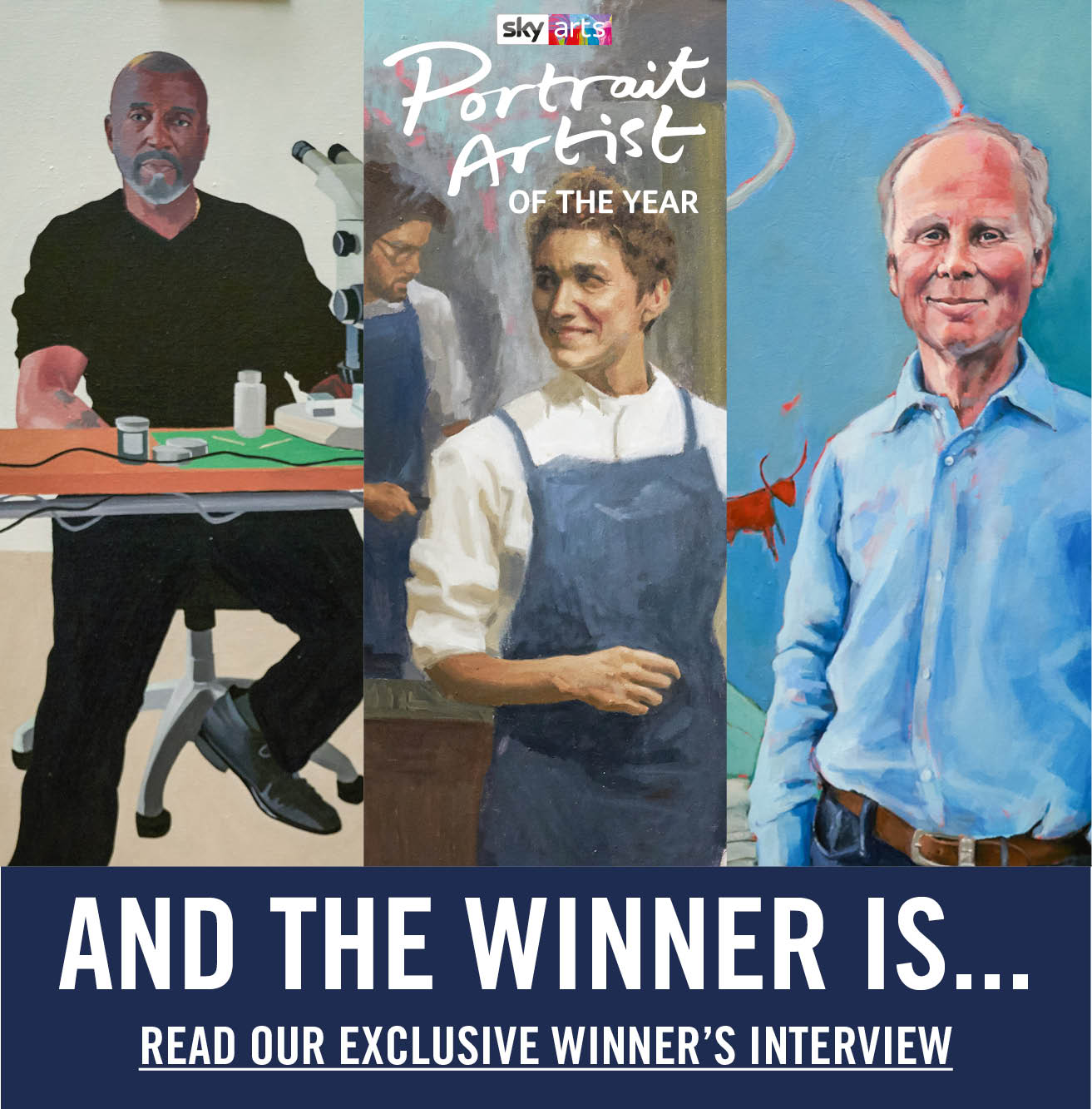 Cass Art: Winner Announced: Sky Arts Portrait Artist Of The Year Series ...