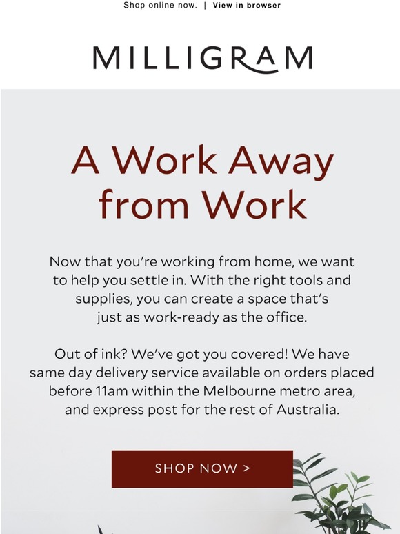 Working from home?