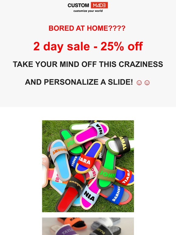 2 days sale - 25% off! Personalize a slide ☺️